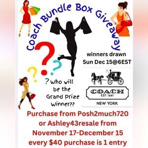 Coach Bundle Box Giftaway with Ashley & Jen ❤️💙🎶🎶🎶🎶🎶